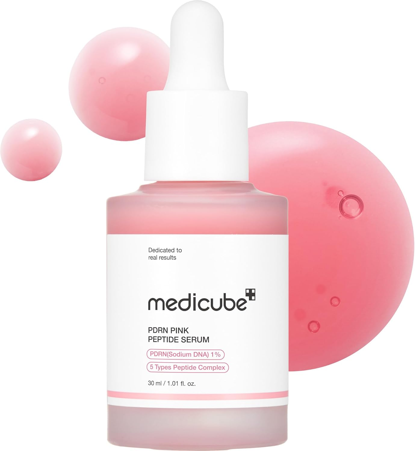 PDRN Pink Peptide Serum with Salmon DNA | Pink Glow Serum with Peptides & Niacin