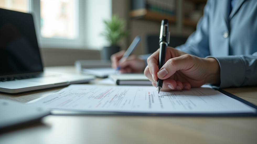 Close-up view of a Substance Abuse Professional’s office items