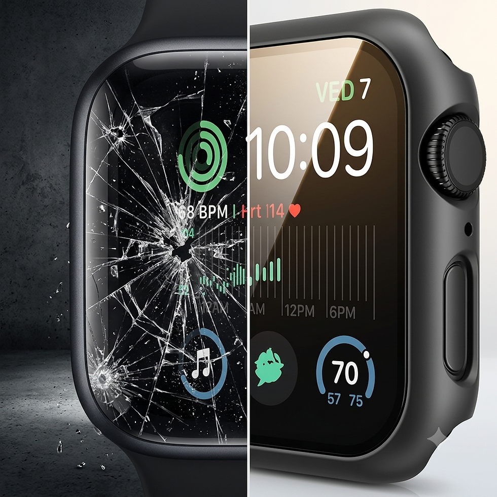Your Apple Watch Deserves Better Than a Scratch. 360° protection that clips on in seconds — without hiding your style.