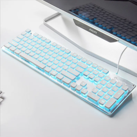 Thumbnail: USB Wired Luminous Gaming Keyboard – Ideal for Home & Office Use