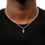 Thumbnail: RUGGED CRUCIFIX NECKLACE IN SILVER TONE