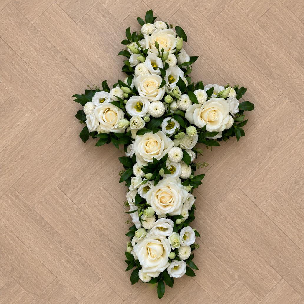 Loose Floral Cross