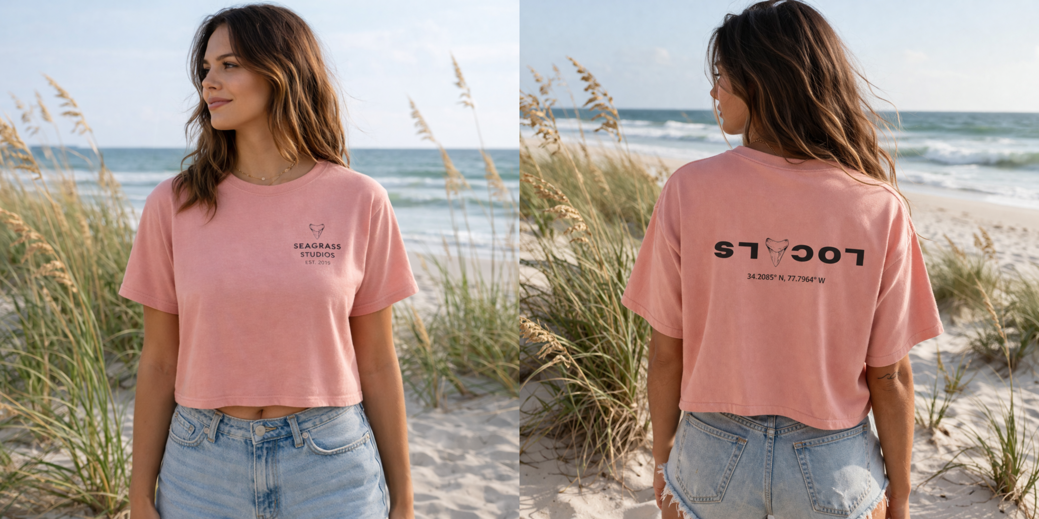 LOCALS Shark Tooth Crop Tee