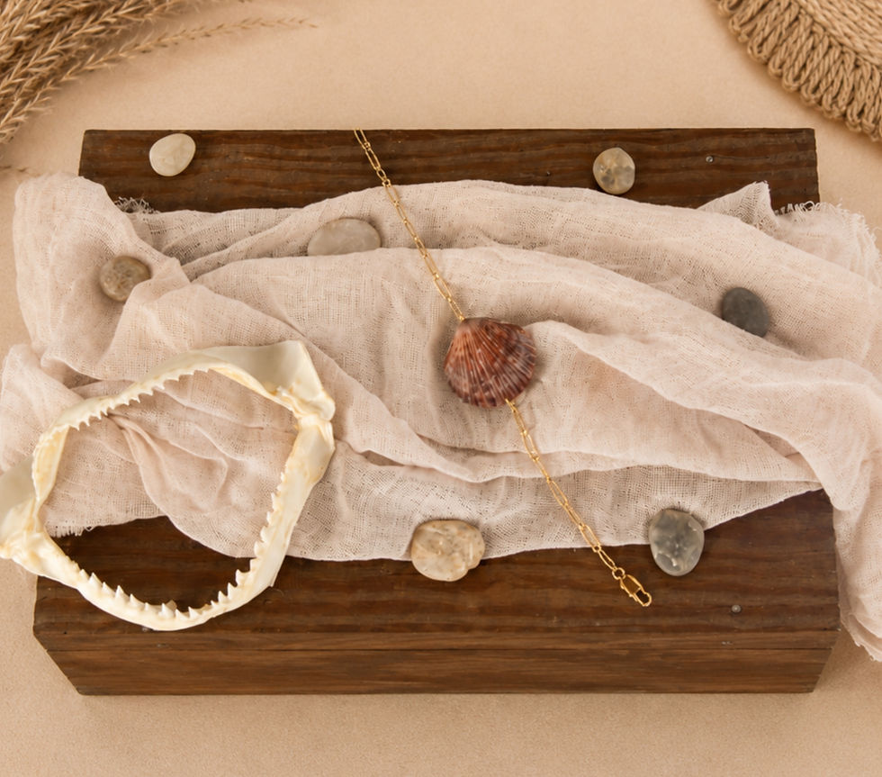 The Remi Calico Scallop Bracelet