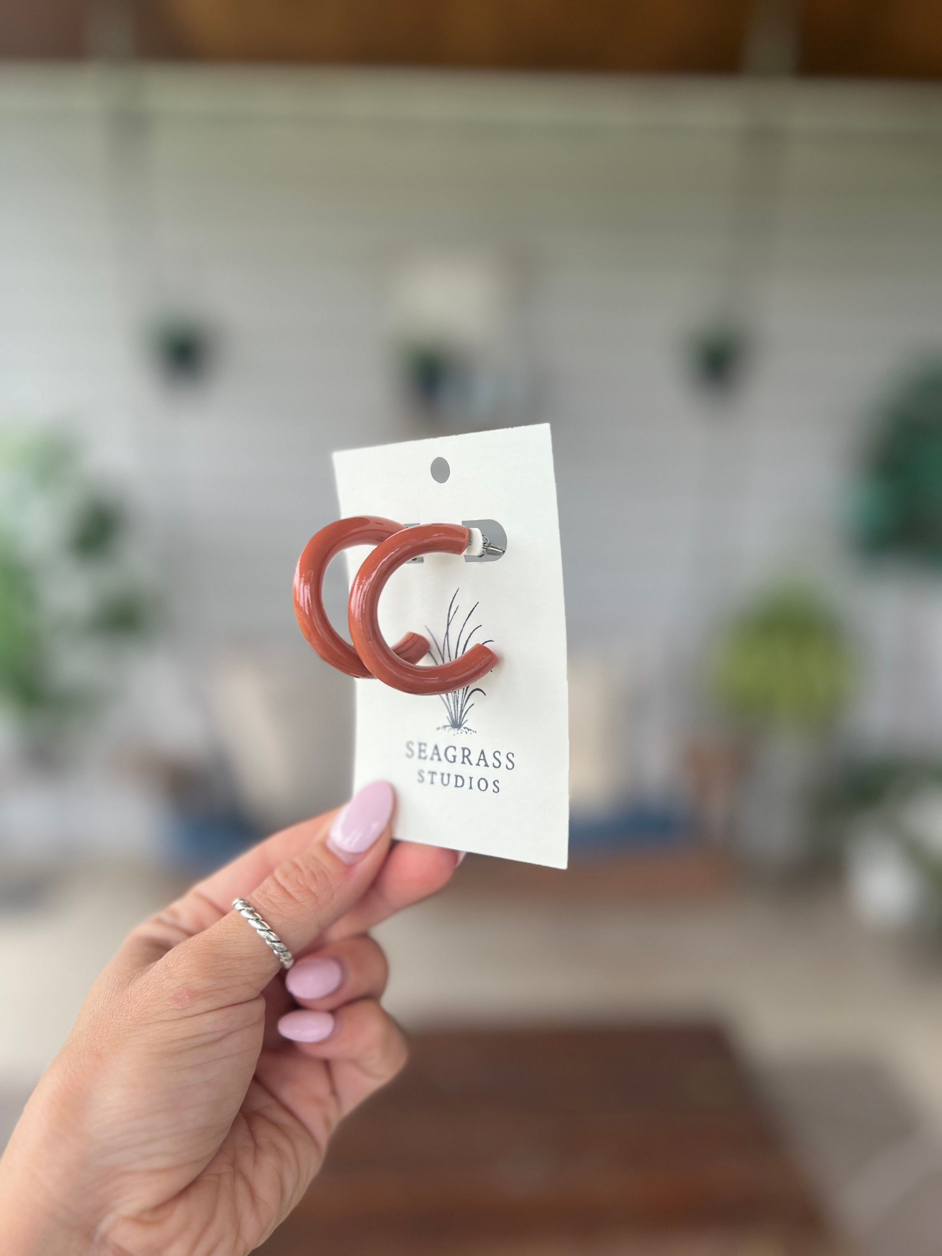 Medium| Terracotta Hoops