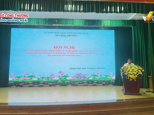 VEEP PHỐI HỢP CÙNG SỞ CÔNG THƯƠNG TỈNH QUẢNG NGÃI TỔ CHỨC CHƯƠNG TRÌNH TẬP HUẤN VỀ ỨNG DỤNG IoT VÀ TỰ ĐỘNG HÓA TRONG SẢN XUẤT