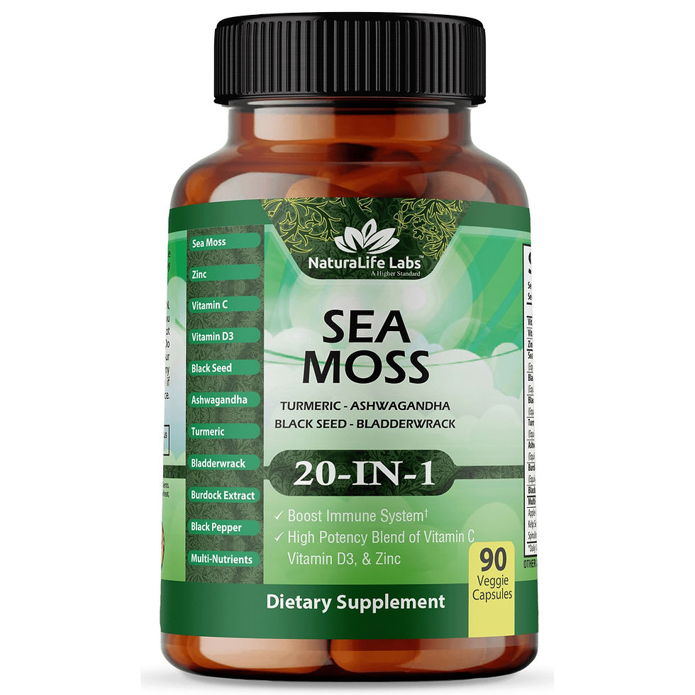 Sea Moss 20-1 Blend 6000mg per serving 90 veggie caps