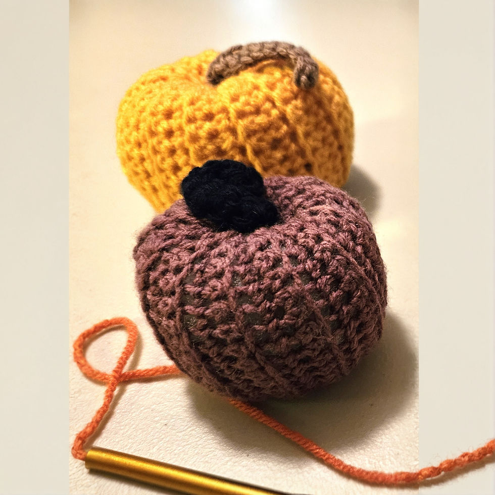 Oct 26, Beginning Crochet - Pumpkin, Sunday, 1-4pm
