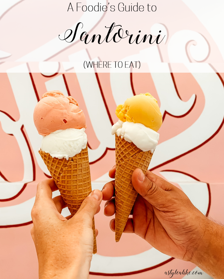 A Foodie's Guide to Santorini l Greece Travel Guide l A Style Alike