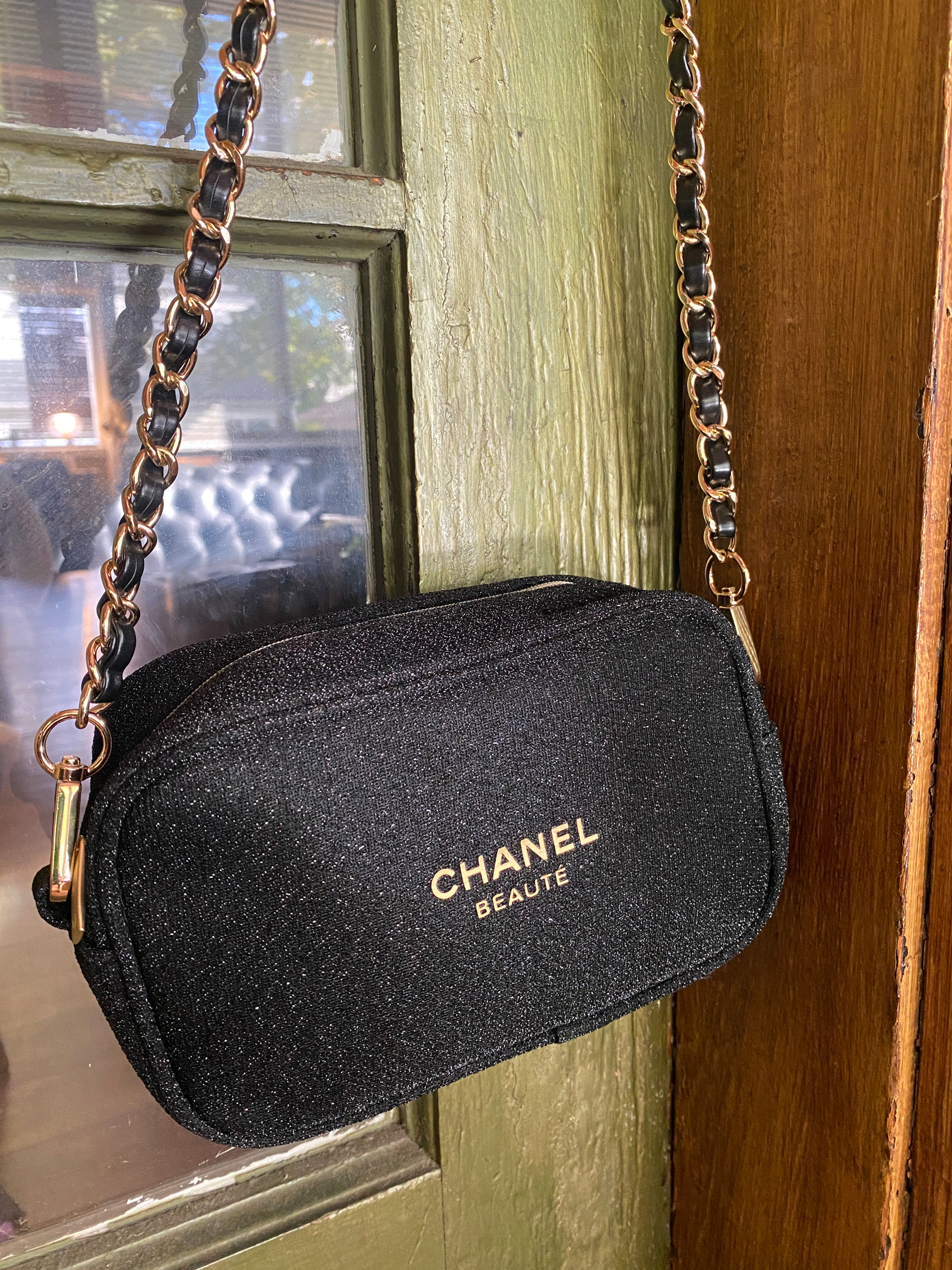 Upcycled Chanel Beaute Crossbody Bag