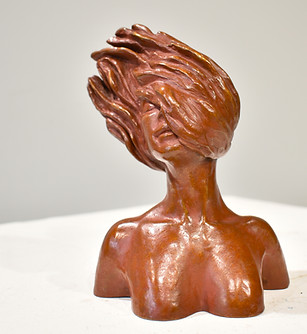 Bronze buste féminin Anne H sculpteur
