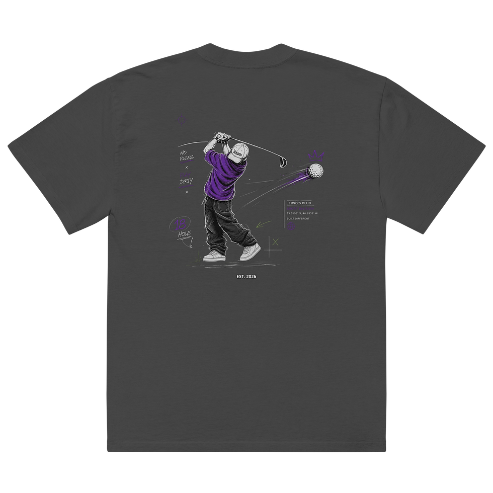 Thumbnail: Oversized "GOLF"  faded