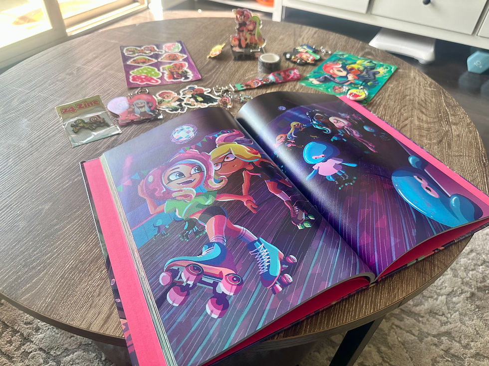 My art in the physical zine
