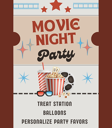 Brown and Beige Vintage Movie Night Party Poster.png