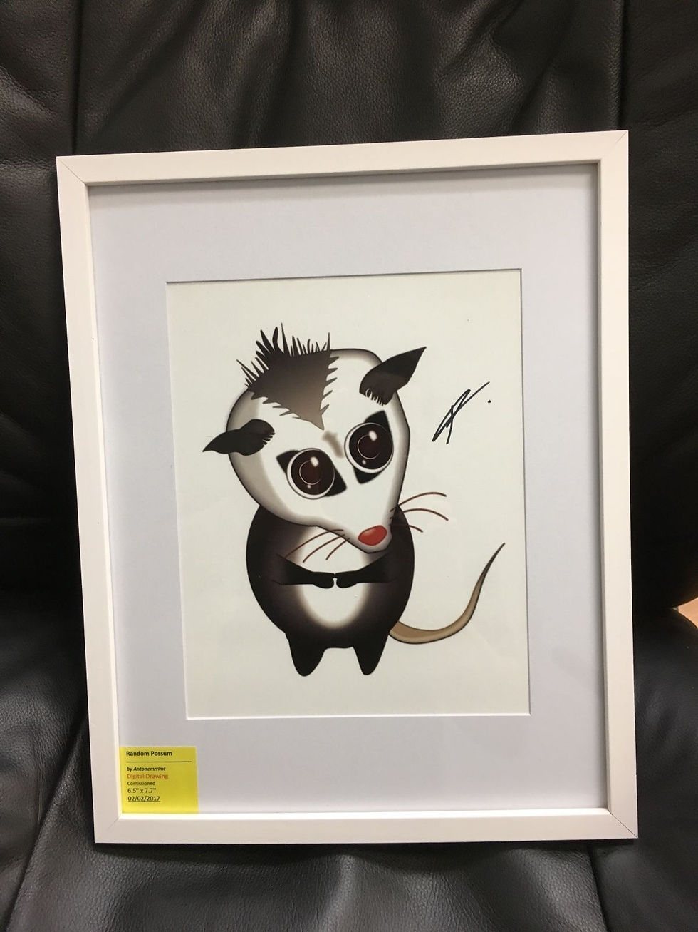 Random possum cute digital limited edition drawing