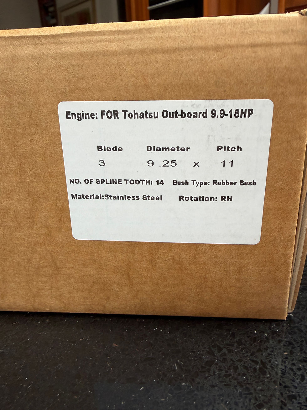 Thumbnail: Speedcat Stainless propellers 3 blade 11" pitch for Tohatsu 4 stroke eng
