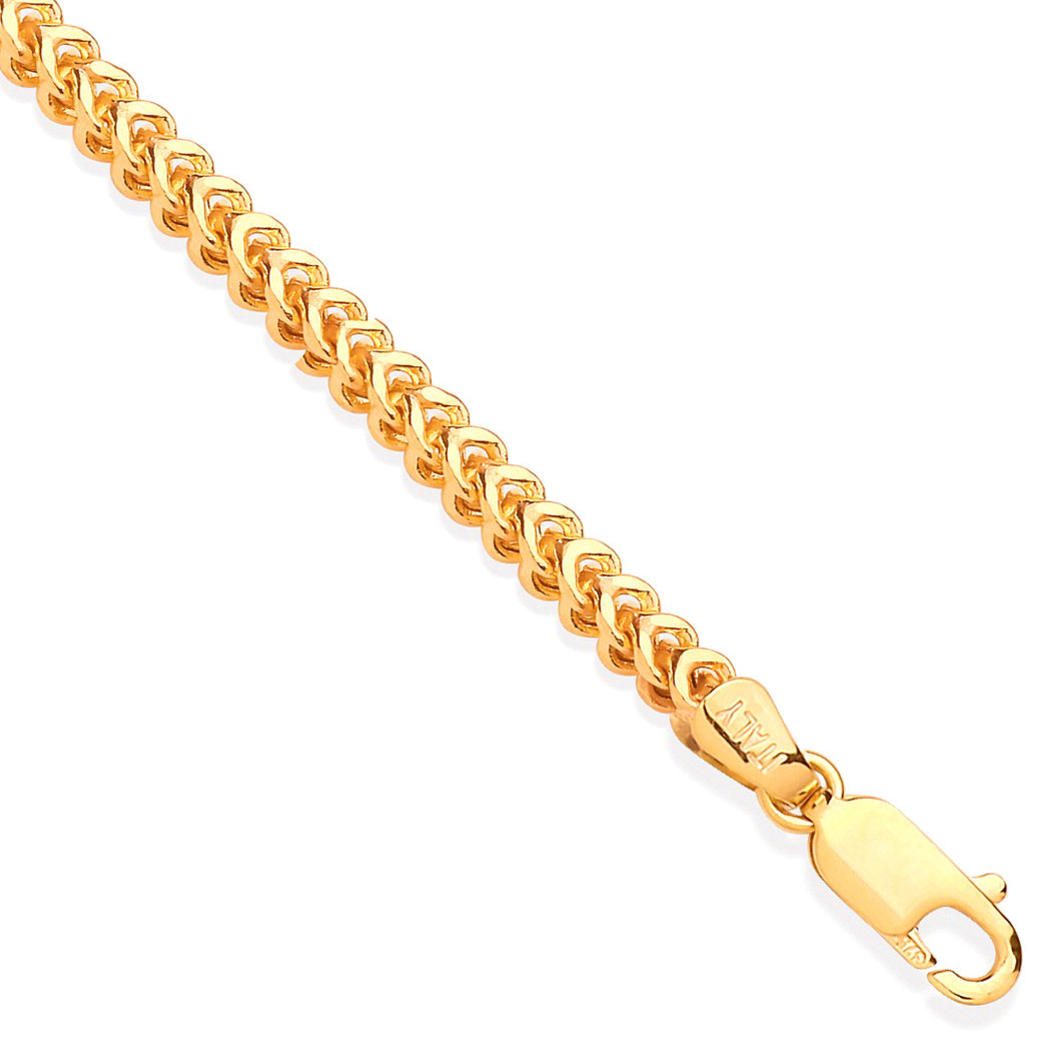 Yellow Gold Franco 4mm Hollow Chain