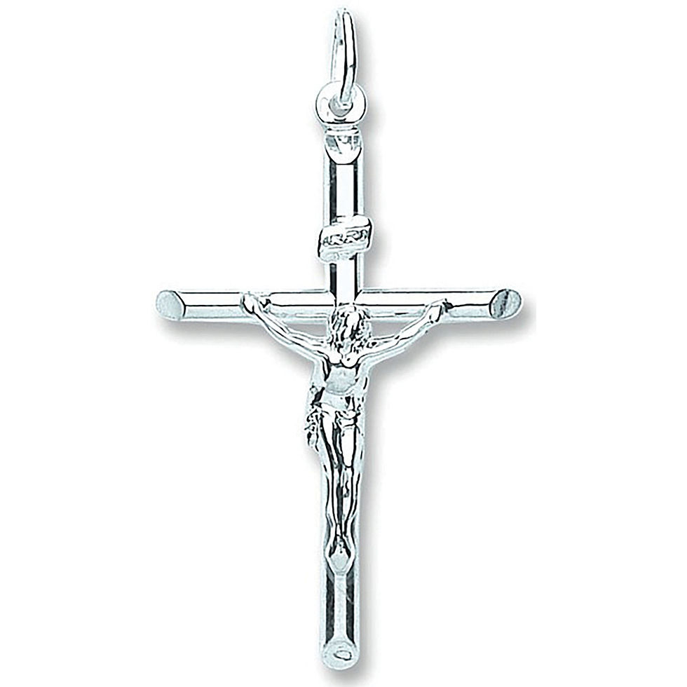 Thumbnail: Silver Tubed Crucifix