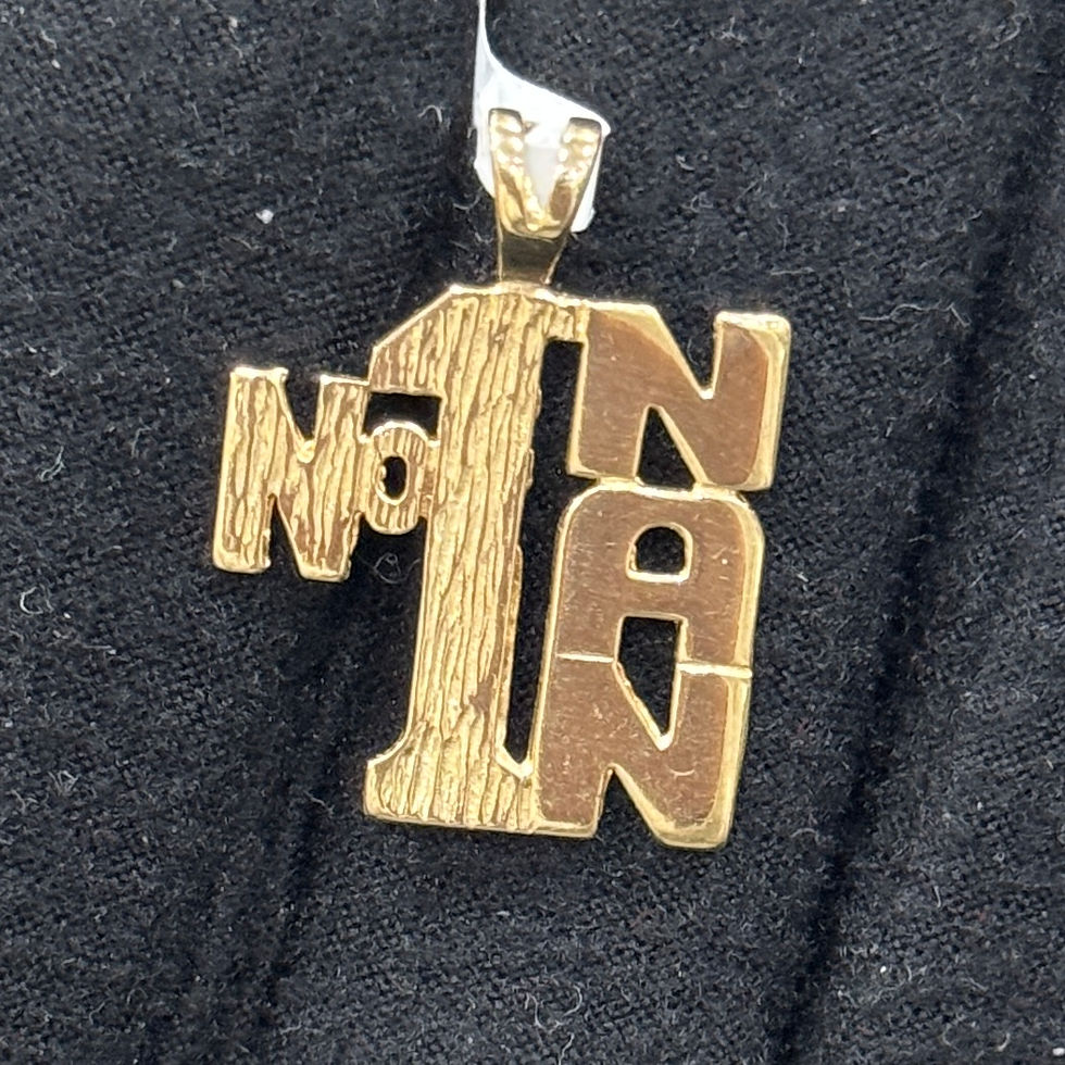 Thumbnail: 9ct Yellow Gold No:1 Nan Pendant