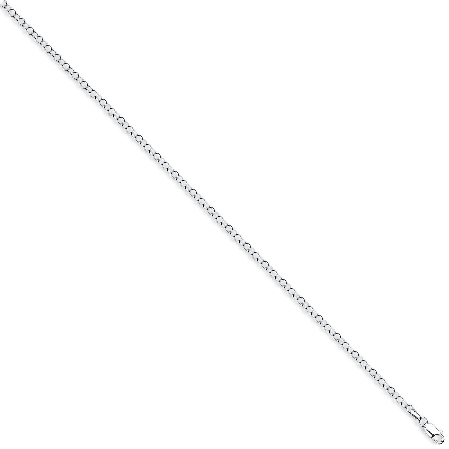 Silver 3mm Round Belcher Chain