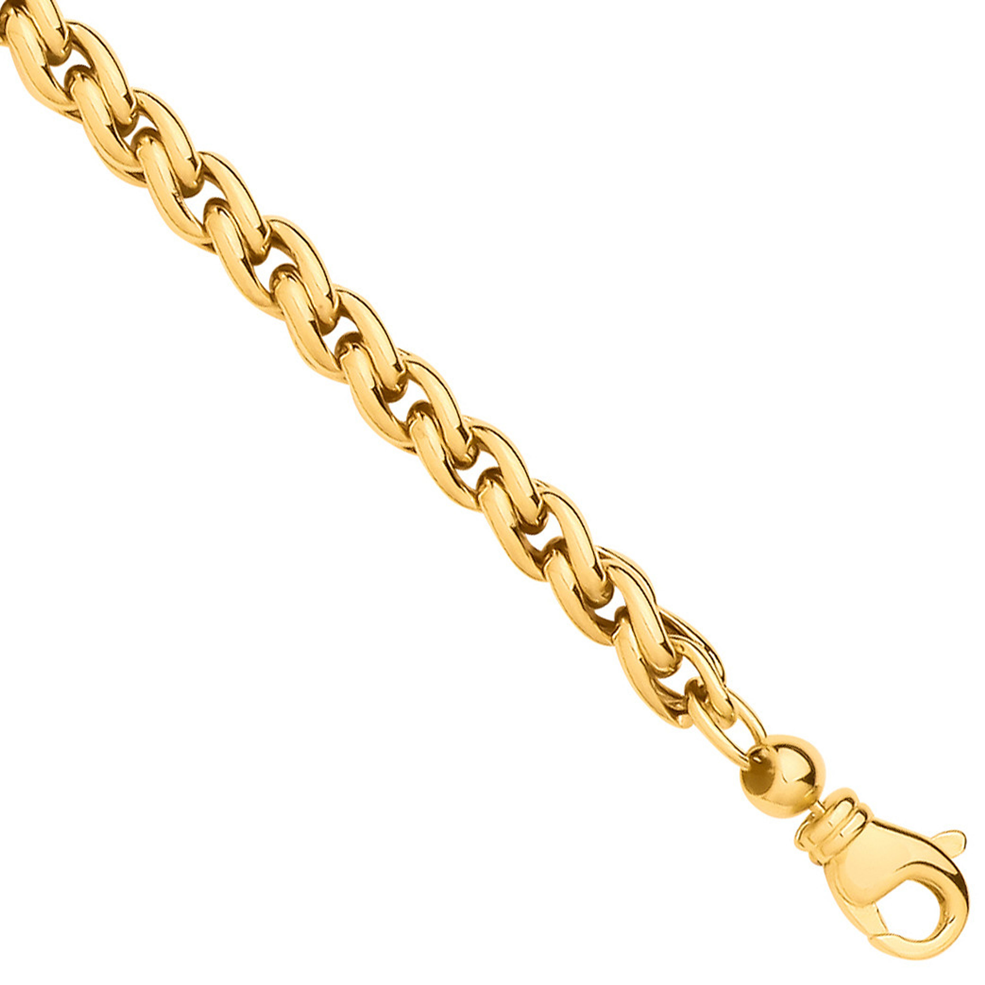 Yellow Gold 5.0mm Wheat Chains 18" Necklace/Ladies Bracelet