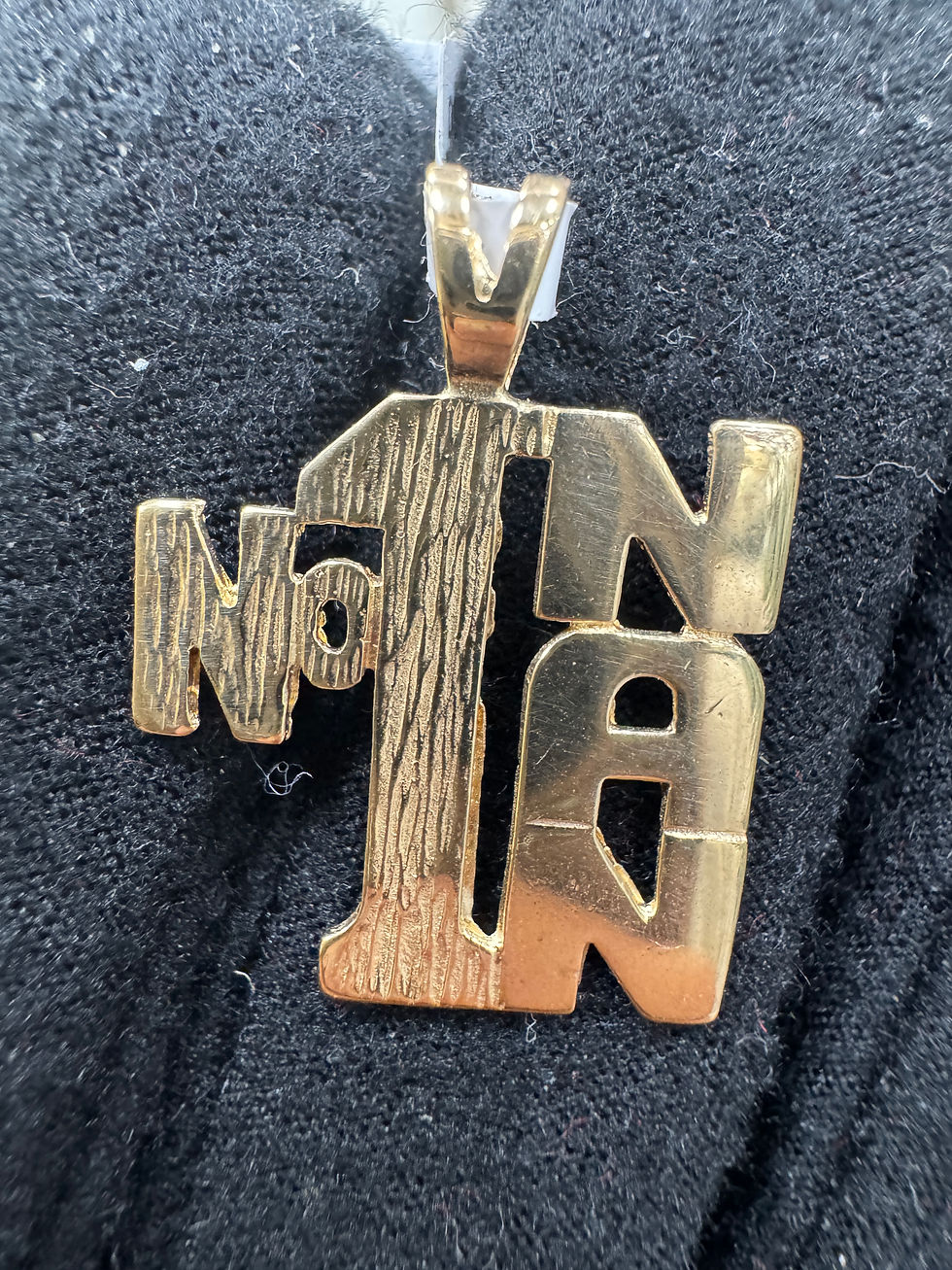 Thumbnail: 9ct Yellow Gold No:1 Nan Pendant