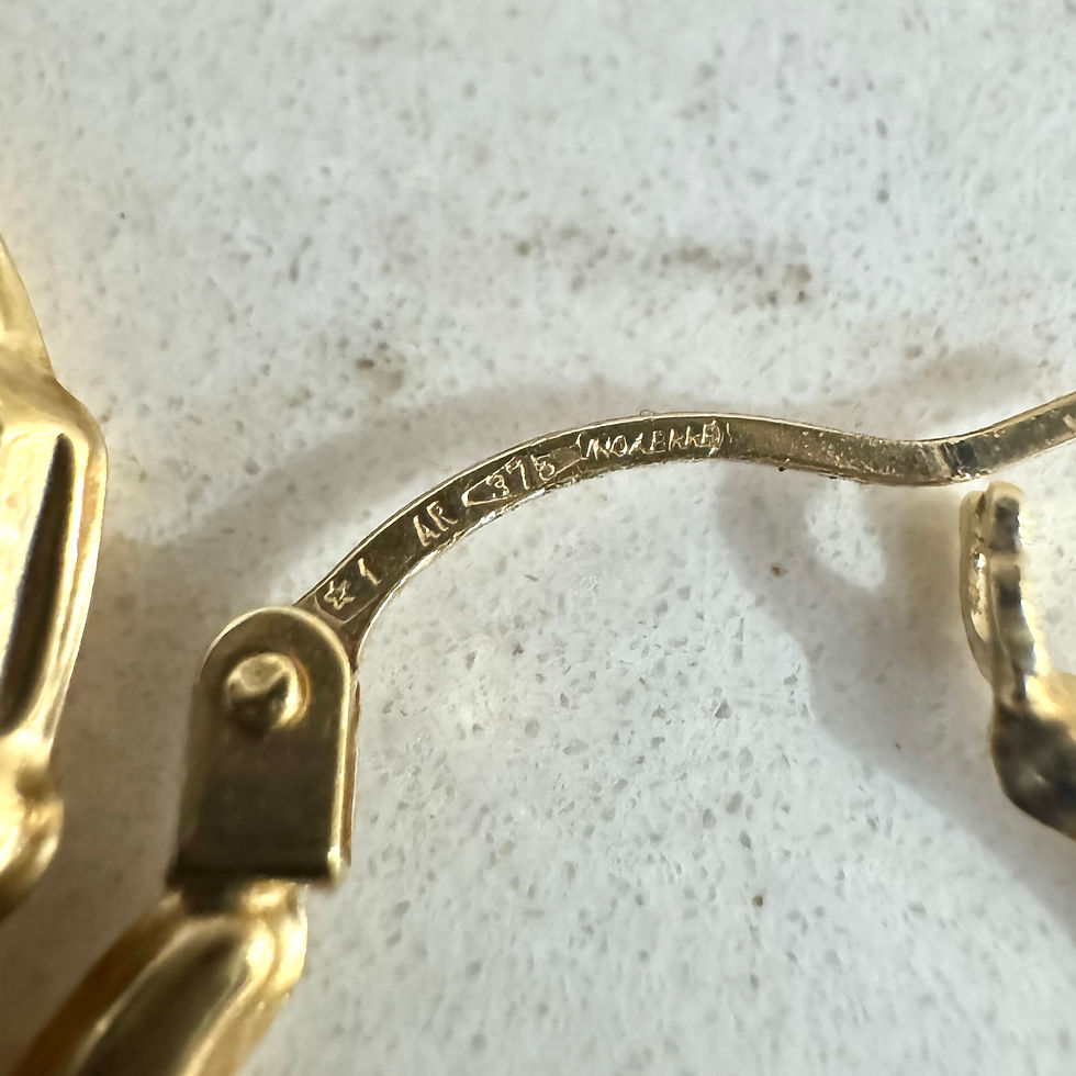 Thumbnail: Yellow Gold Claddagh Creoles