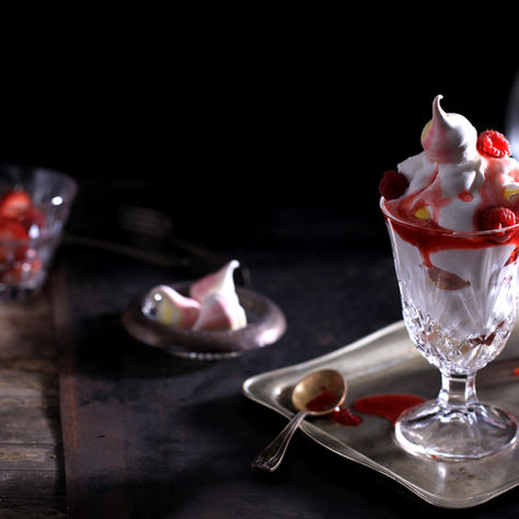 Coconut Kefir and Raspberry Parfait
