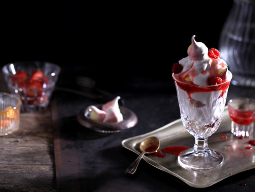 Coconut Kefir and Raspberry Parfait