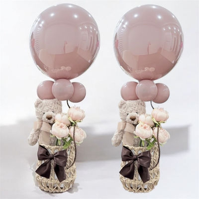 Balloon bouquet centrepieces with teddy bears by Party and Co. Event Styling in the GTA