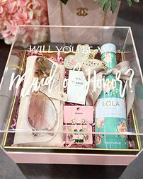 Party and Co. Event Styling bridal gift basket in Toronto the GTA and York Region