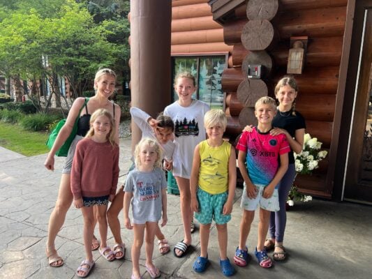Chrissy with Family at Great Wolf Lodge | The Peaceful Sleeper