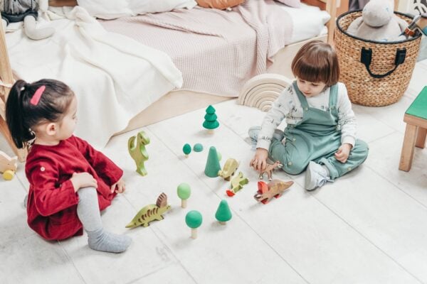 Children Playing With Dinosaur Toys | The Peaceful Sleeper