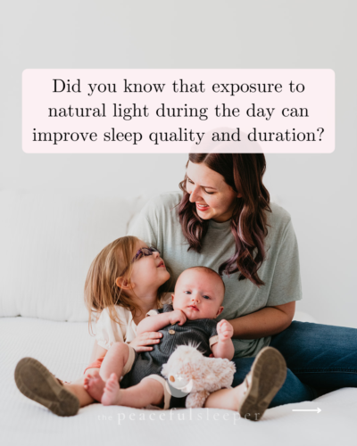 Natural Light and Baby Sleep Science Saturday on Instagram | The Peaceful Sleeper