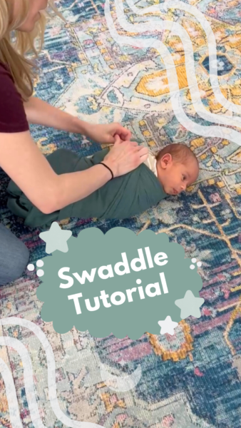 Swaddle Tutorial on Instagram | The Peaceful Sleeper