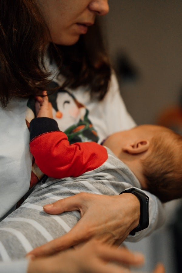 breastfeeding a newborn to sleep will not spoil them | The Peaceful Sleeper