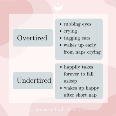 Overtired vs Undertired on Instagram | The Peaceful Sleeper