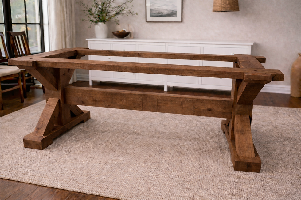 Thumbnail: Provincial Farmhouse Trestle Table