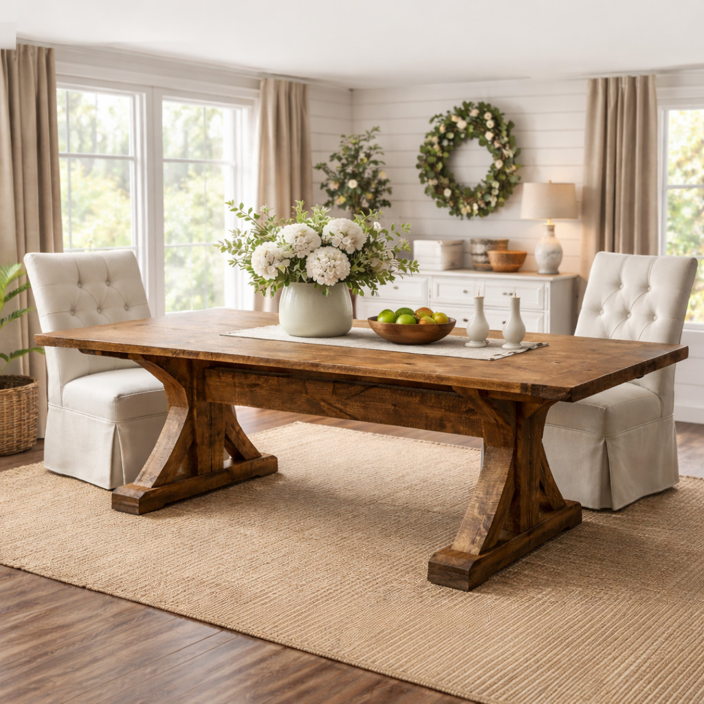 Farmhouse Trestle Table