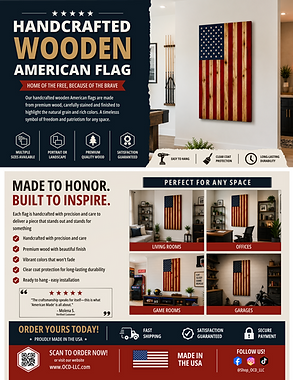 Wooden Flag