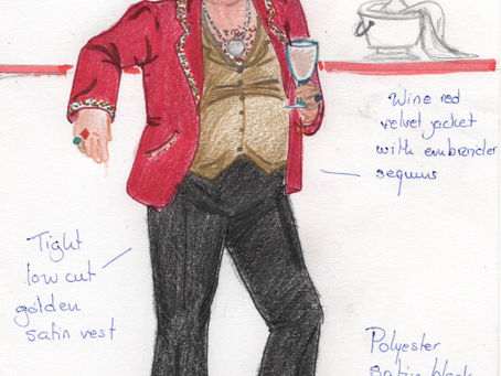 Disco Nero conceptual costume design and character design