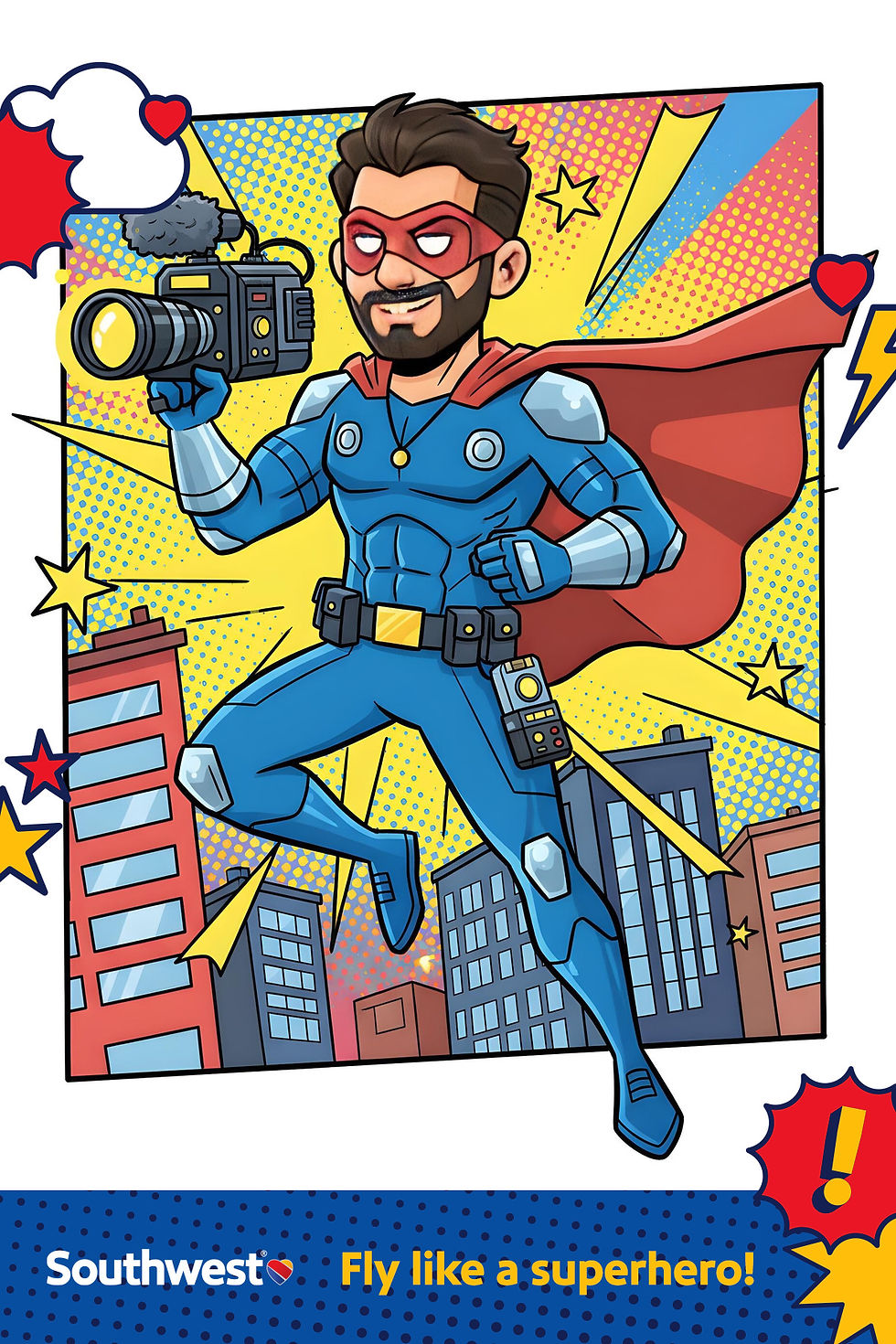 Soutwest Airlines Super Hero AI Booth