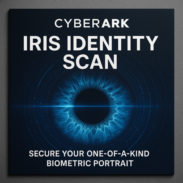 Iris photography artwork shown in the CyberArk identity-themed activation case study