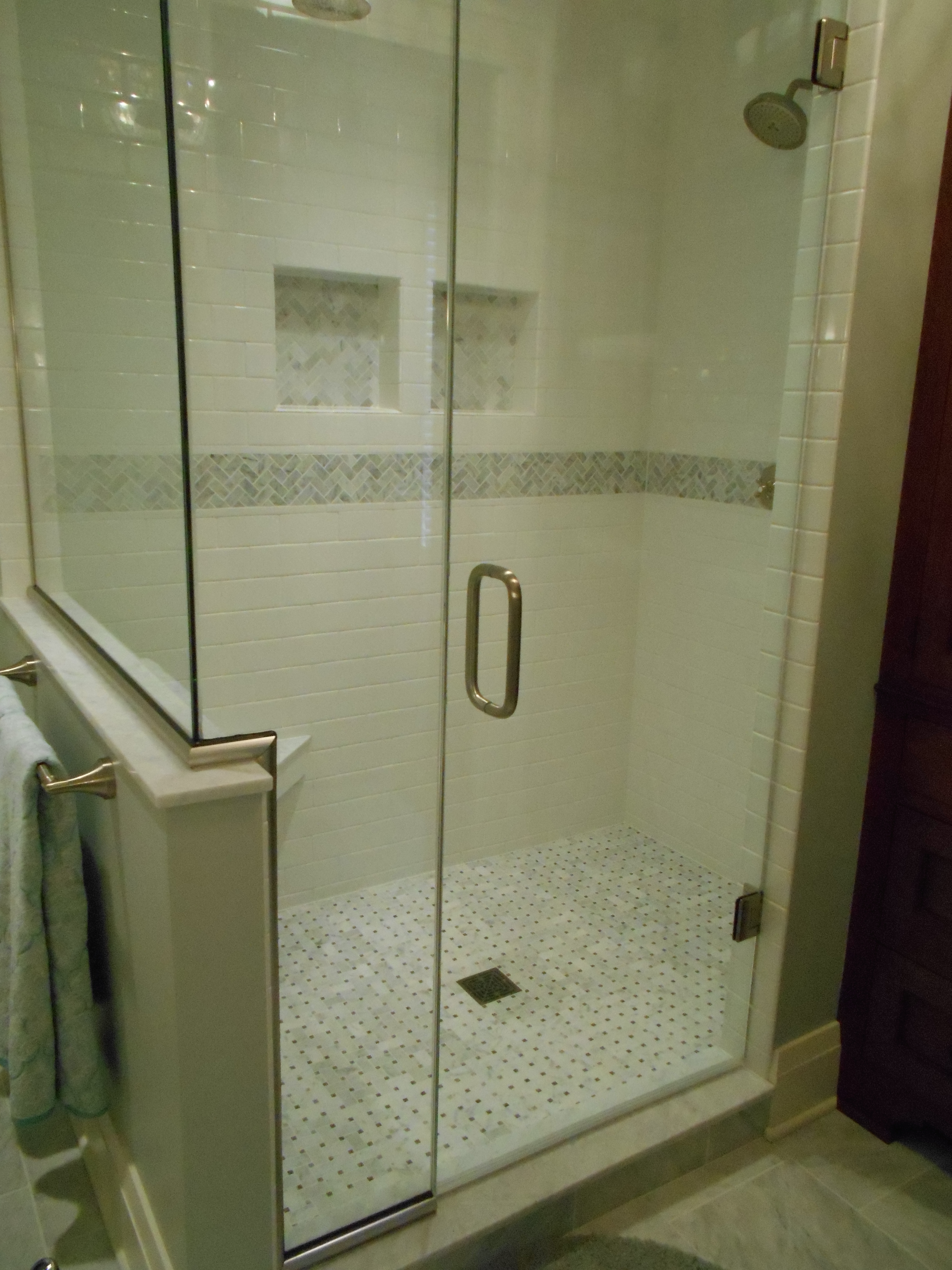 Custom shower tile