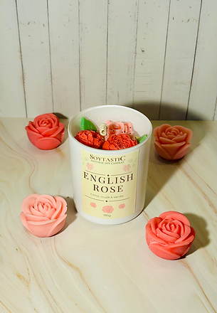 English Rose soy candle