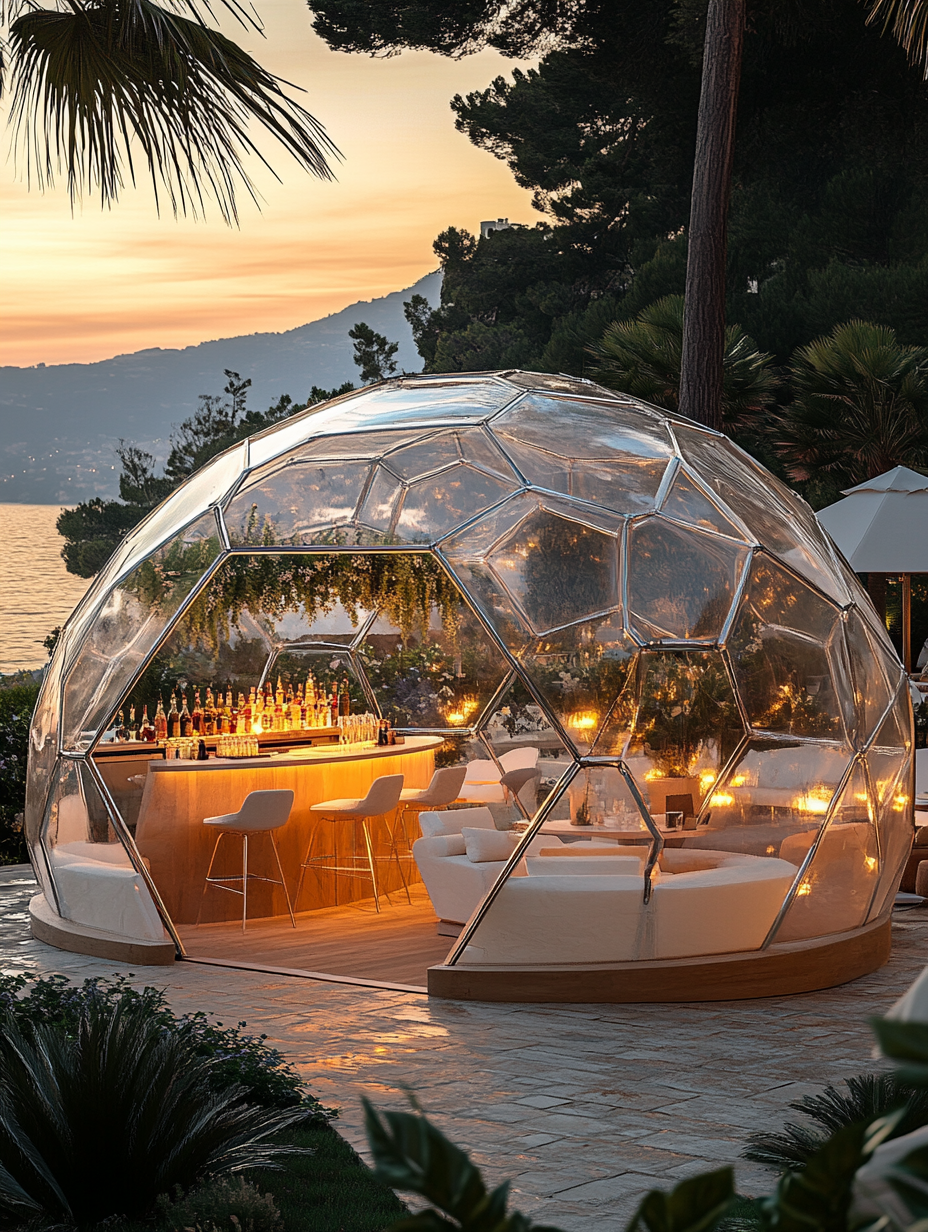 transparent dome design