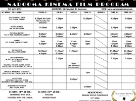 Narooma Kinema program April 4th to 10th