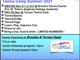 Tennis Camp Summer