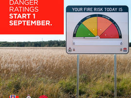 Fire danger ratings are being simplified from 1 September 2022