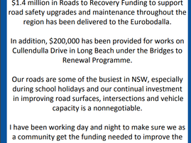 Road Funding for the Eurobodalla
